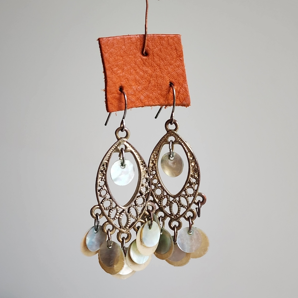 Handmade Earrings with Unique Sequin Design
